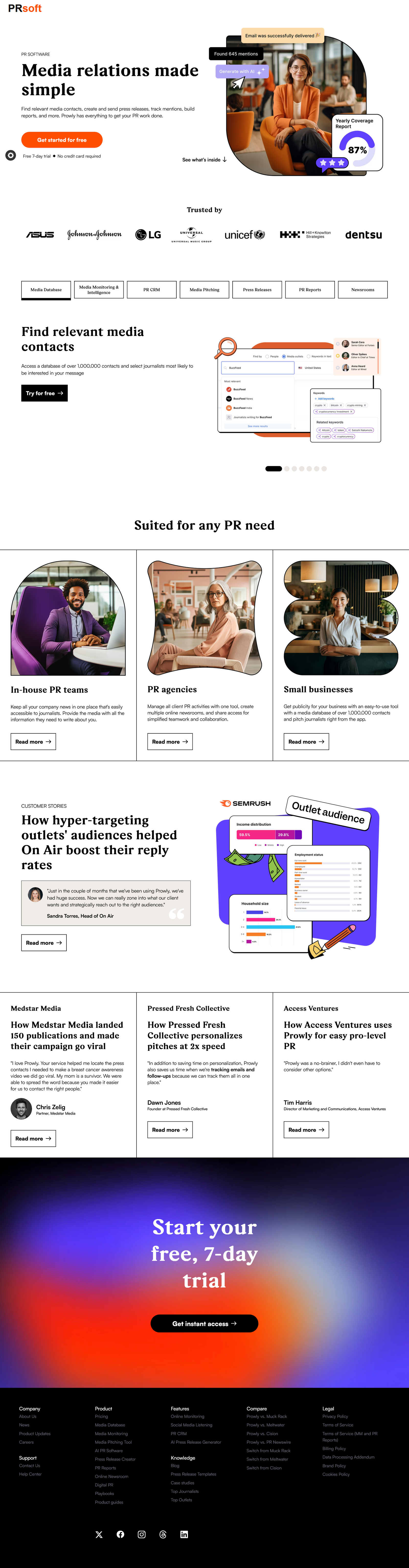PRsoft Website Preview